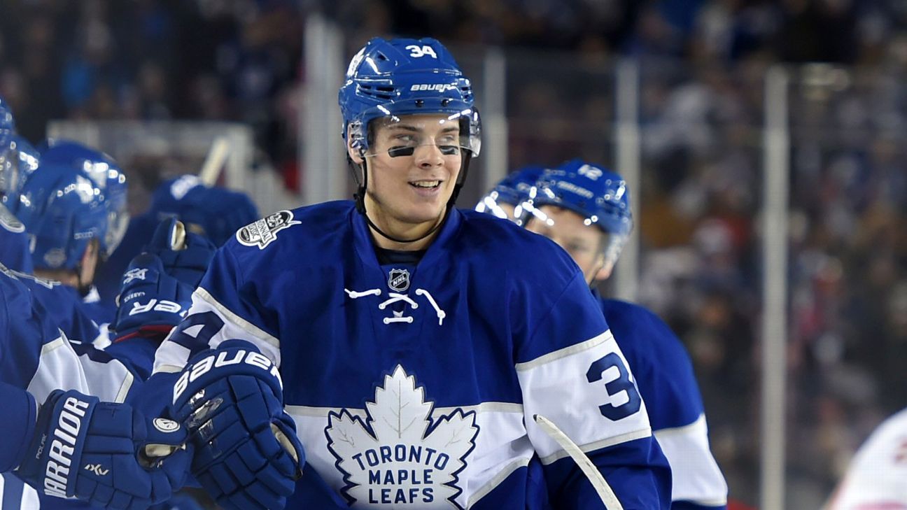 Auston Matthews of Toronto Maple Leafs on track for one of best rookie  seasons in NHL history - ESPN