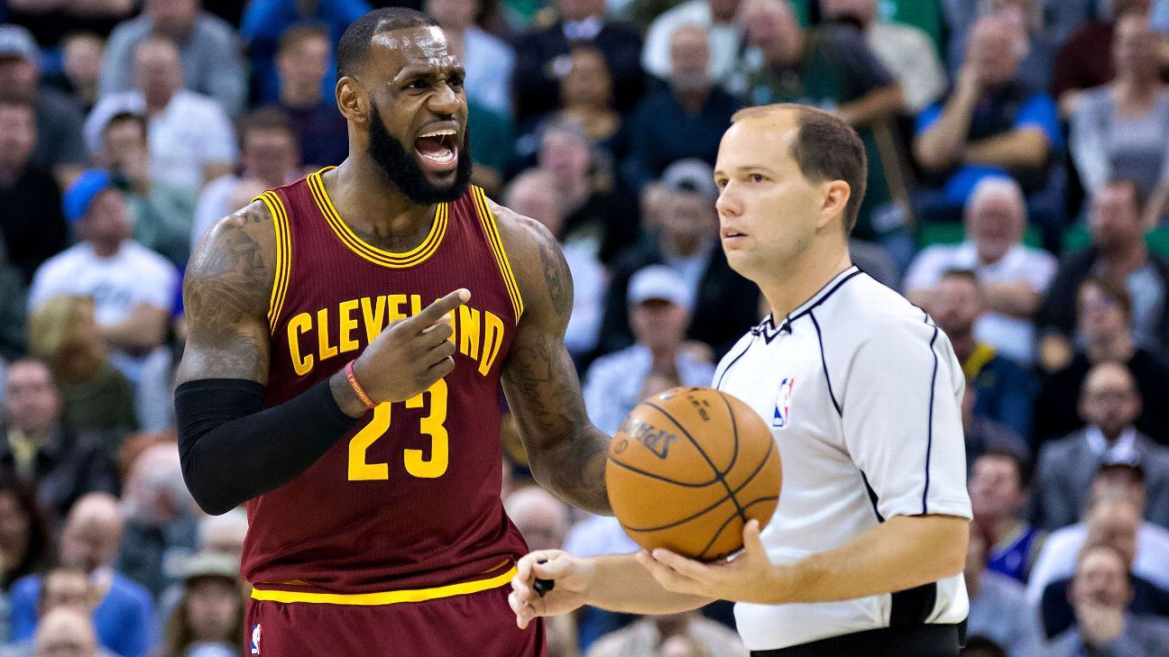 Sources: LeBron frustrated by how he has been officiated this season - ESPN