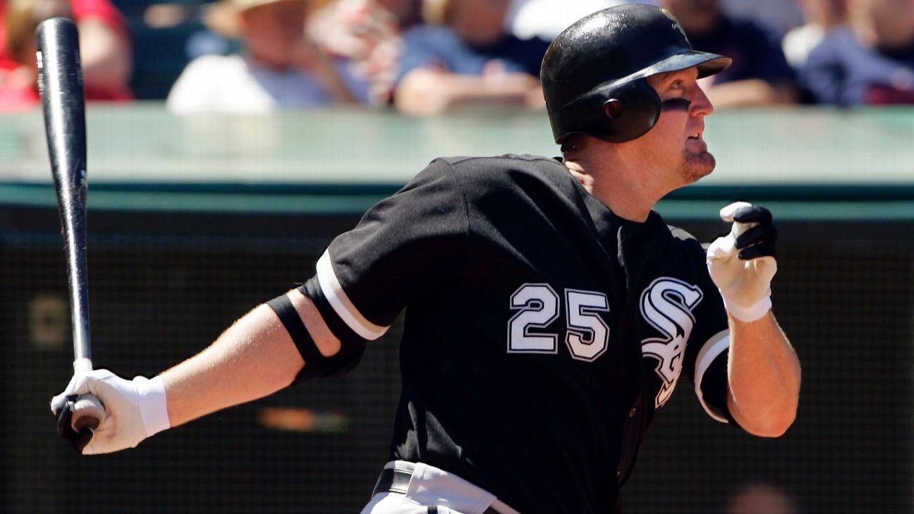 Former White Sox slugger Jim Thome voted to Hall of Fame; Chipper Jones,  Vladimir Guerrero, Trevor Hoffman also elected