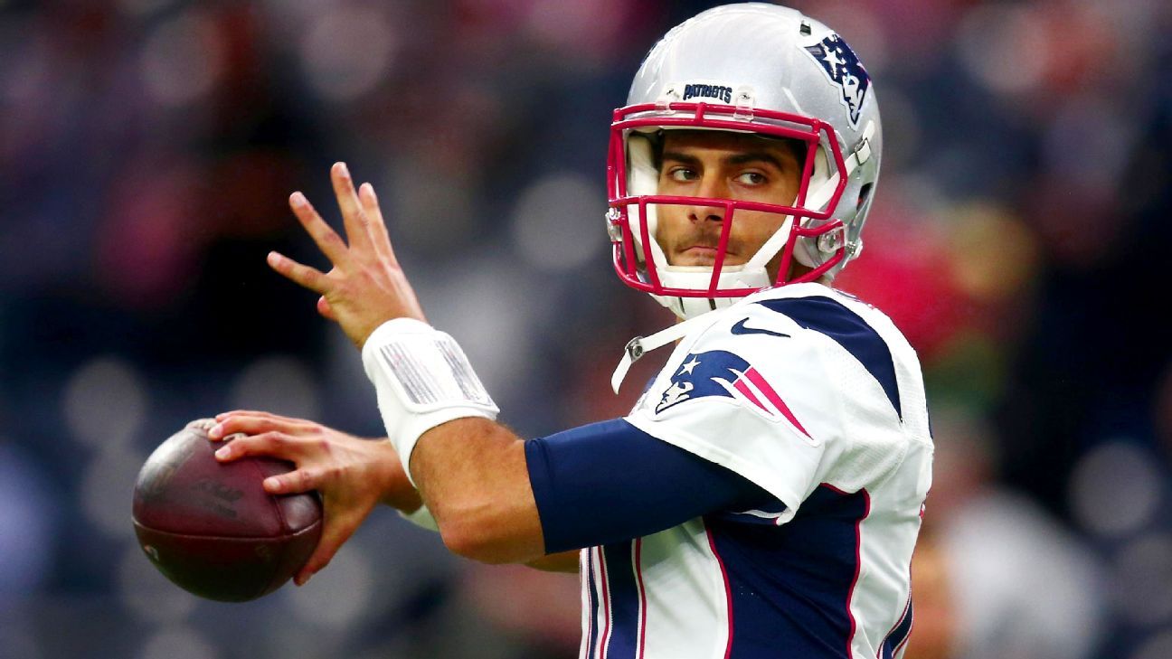 Jimmy Garoppolo As The New England Patriots' Quarterback Makes The Most  Sense