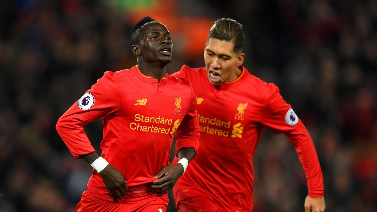 Sadio Mane Roberto Firmino Philippe Coutinho Mohamed Salah 2017