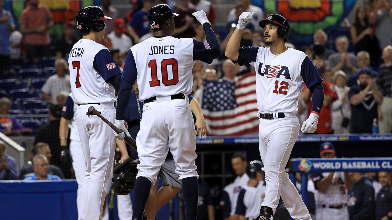 Nolan Arenado homers, U.S. team advances in WBC by crushing Canada