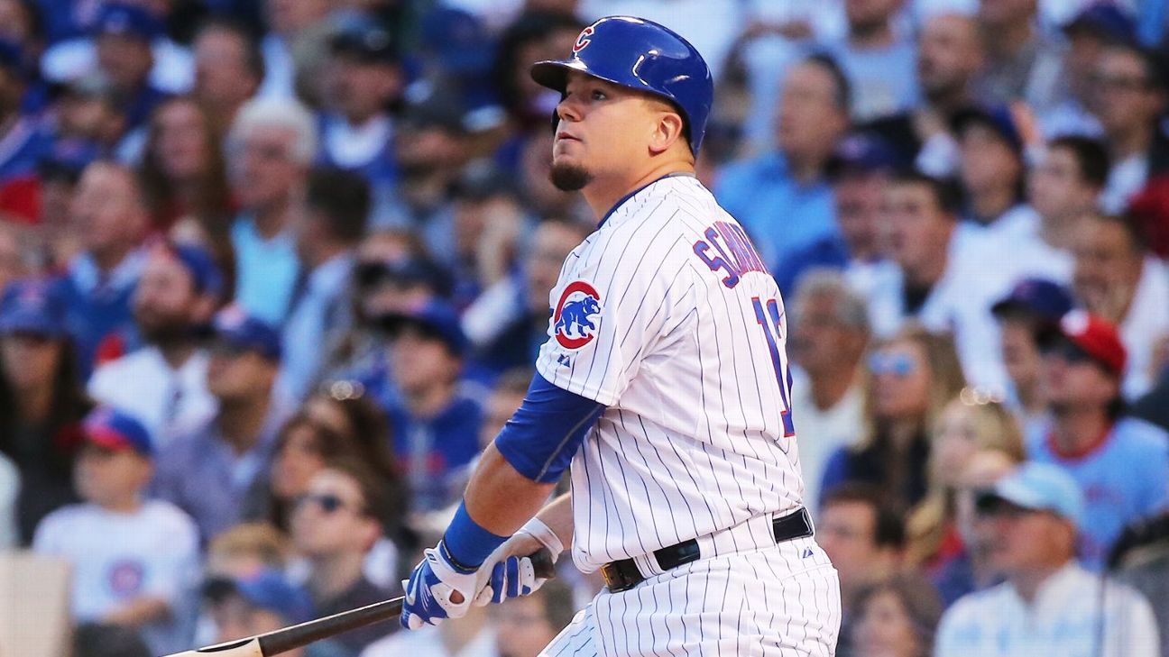 Chicago Cubs' Kyle Schwarber pulled from game after poor defensive play -  ESPN