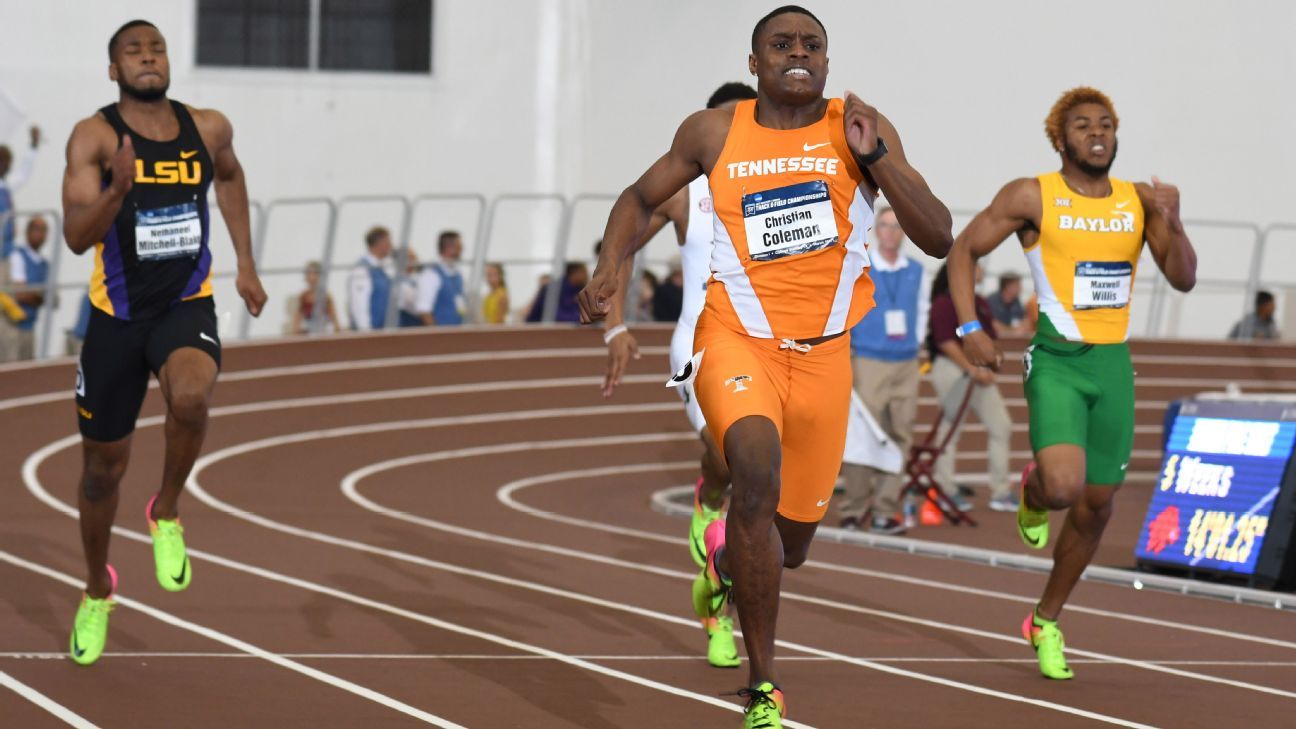 Christian Coleman clocks 4.12 for 40-yard dash (video) - Sports Illustrated