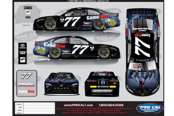 GameStop making first appearance on the #77 for Erik Jones | Diecast ...