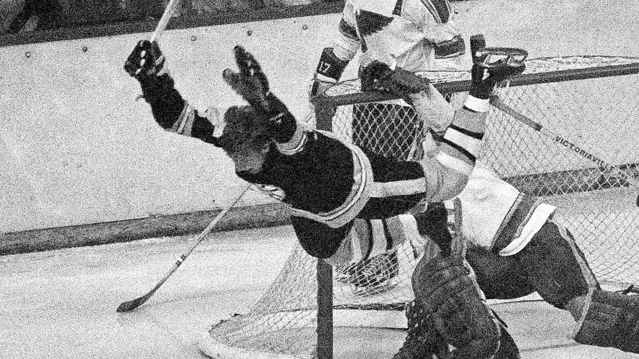 The story behind the 1970 photo of Bobby Orr flying through the air after a  Mother's Day Stanley Cup–winning goal