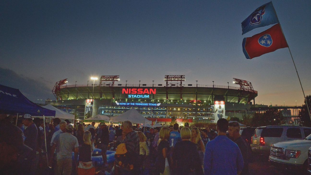 Tennesse Titans Nissan Stadium in Nashville Tennessee in black and