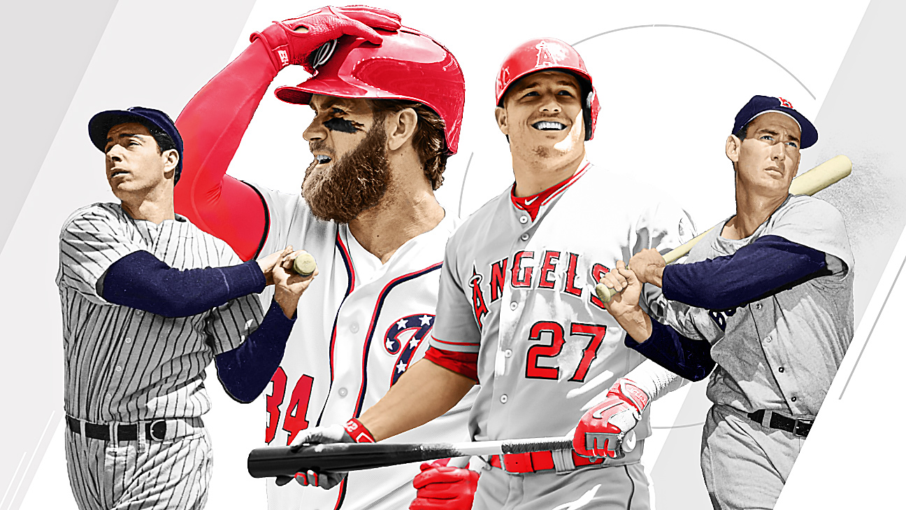 mike trout vs bryce harper stats 2016