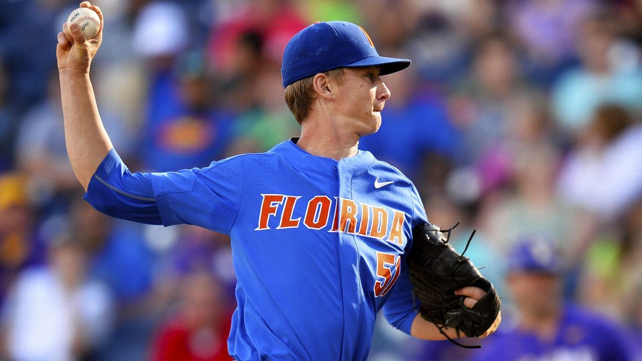 Brady Singer's 12 K's help Florida beat LSU in College World