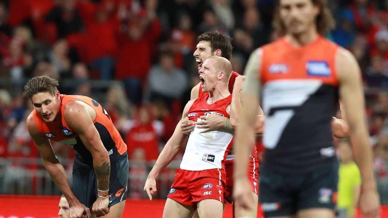 Lance Franklin helps Sydney Swans win AFL derby against GWS Giants - ESPN