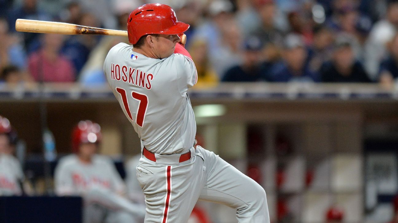 Philadelphia Phillies outfielder Rhys Hoskins fastest player to