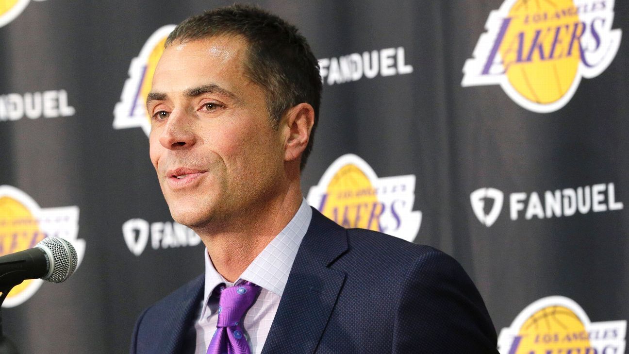 Rob Pelinka expects all Los Angeles Lakers players to be fully vaccinated by ope..