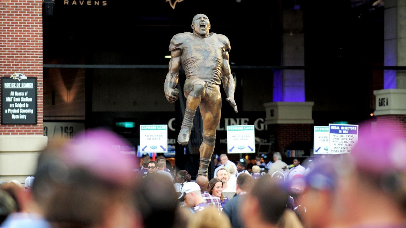 Baltimore Ravens Big Head Statue