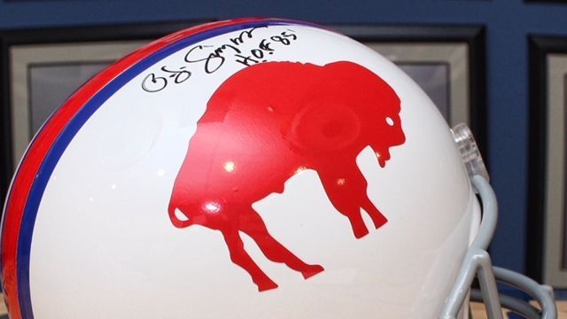 Bills helmets recently signed by O.J. Simpson being sold for $400-plus