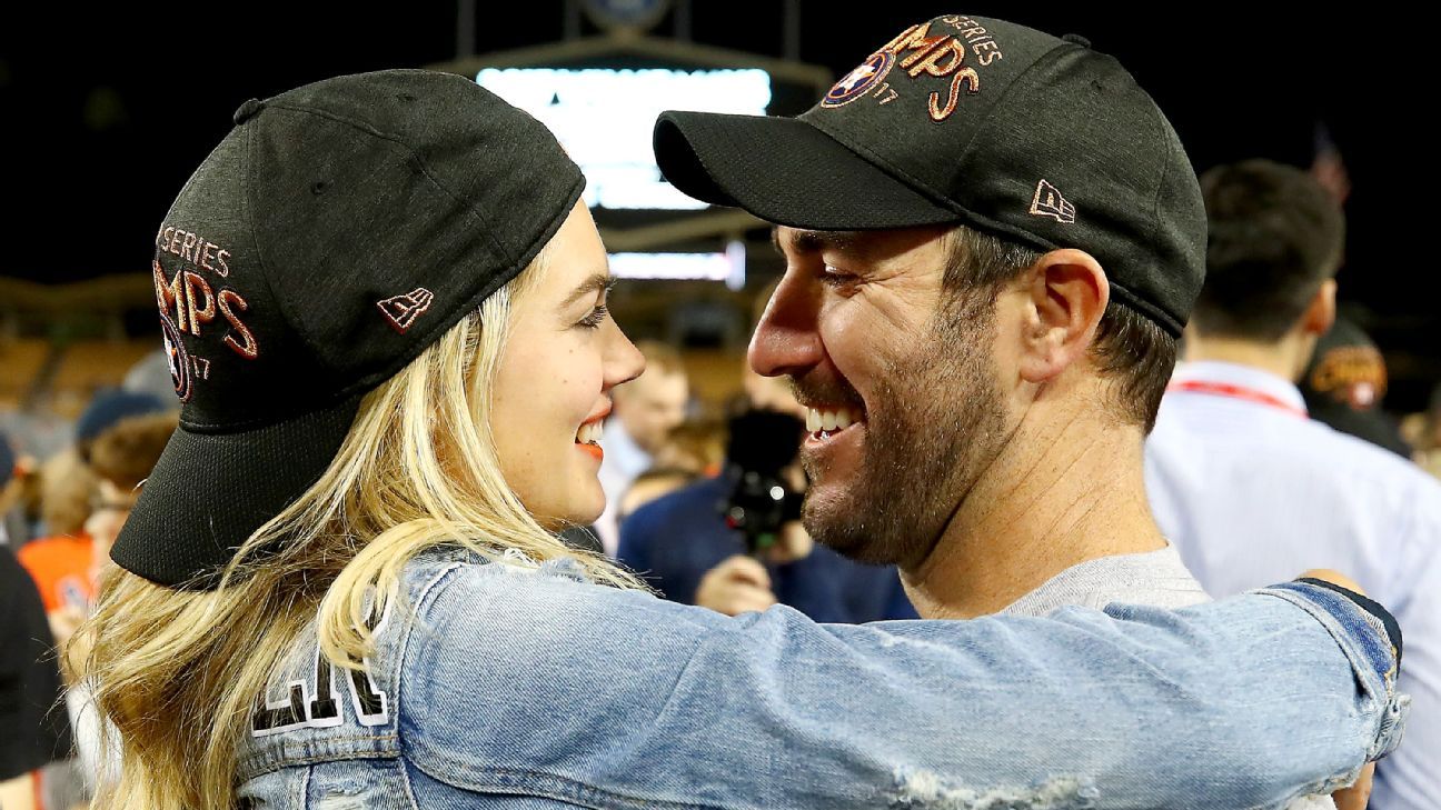 Houston Astros star Justin Verlander and Kate Upton donate his MLB