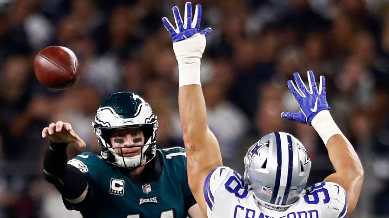 Eagles top lifeless Cowboys, seize control of NFC East