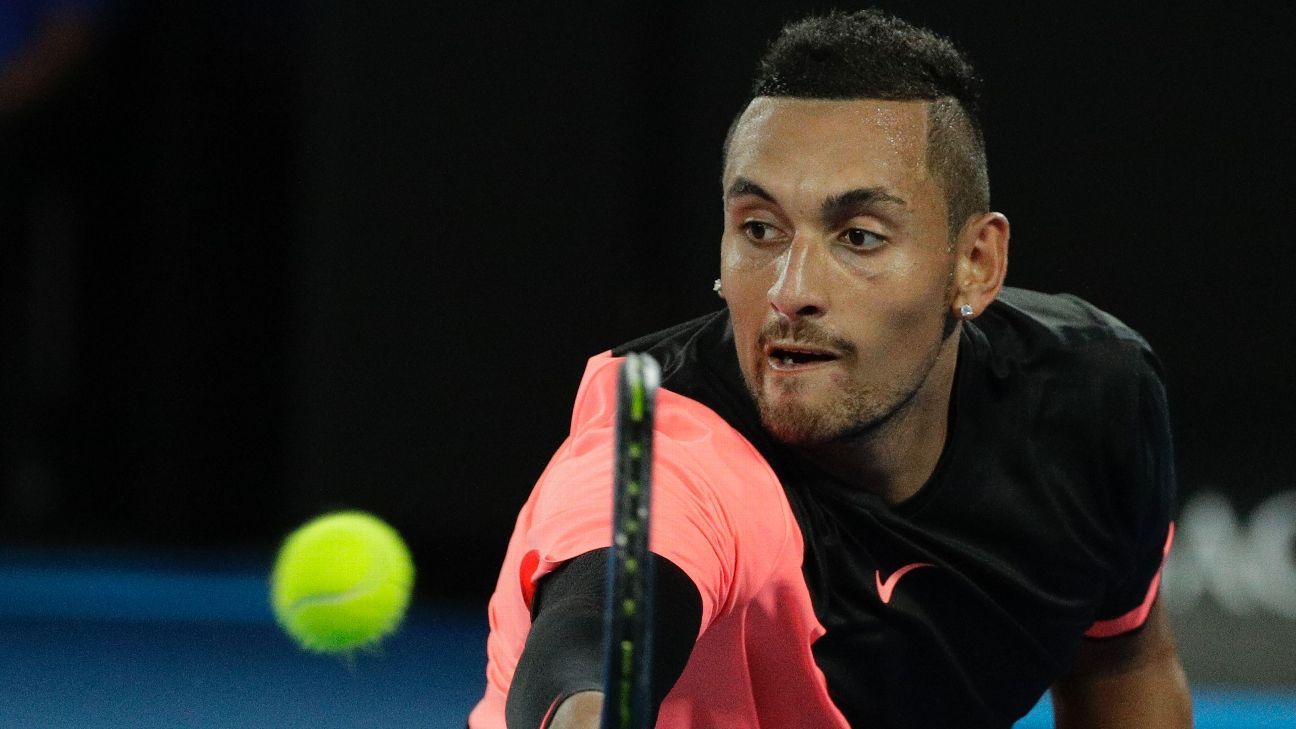 Nick Kyrgios Pulls Out Of French Open With Elbow Injury Espn