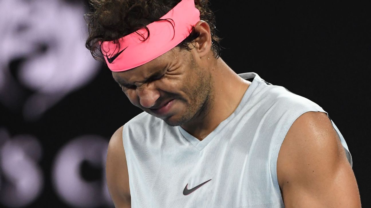 Just a sad day for an injured Rafael Nadal at the Australian Open