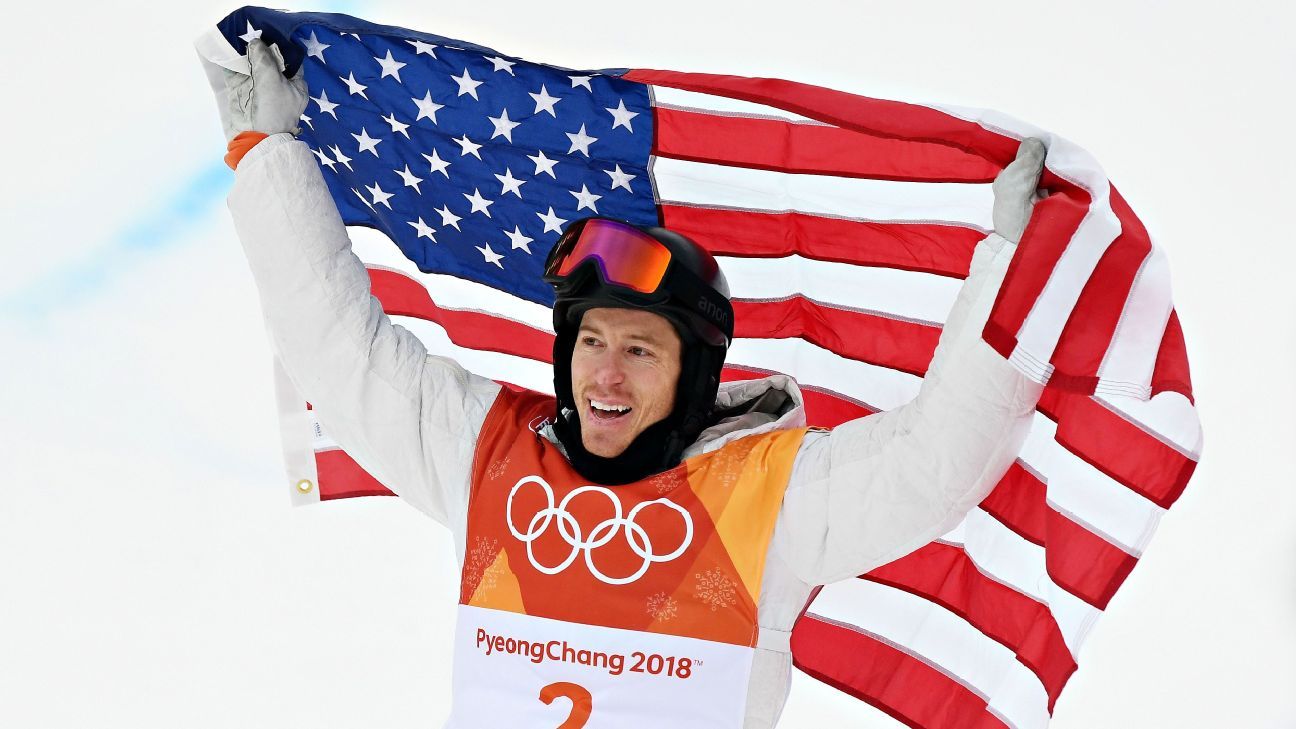 White wins third Olympic gold after halfpipe showdown