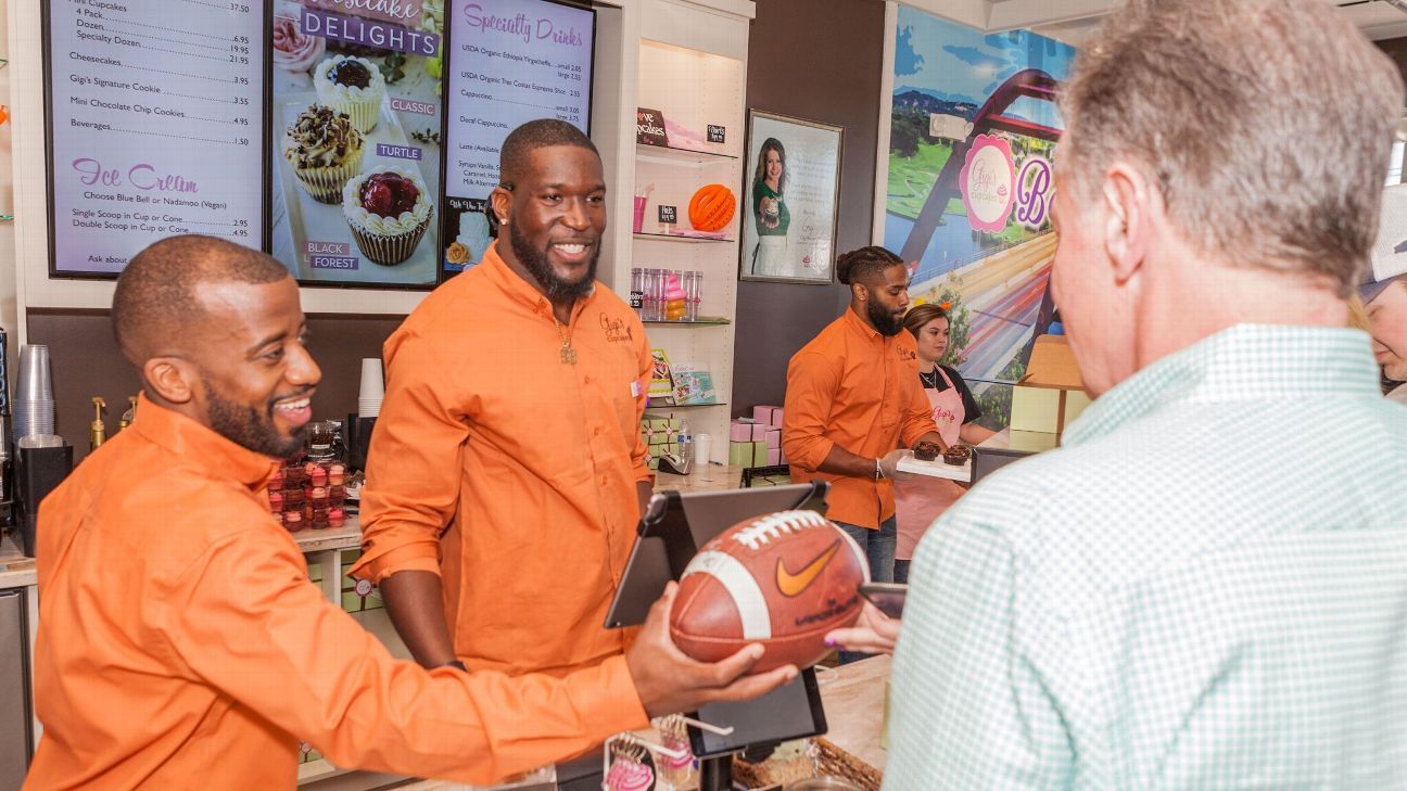 Football Players Own Cupcake Shop