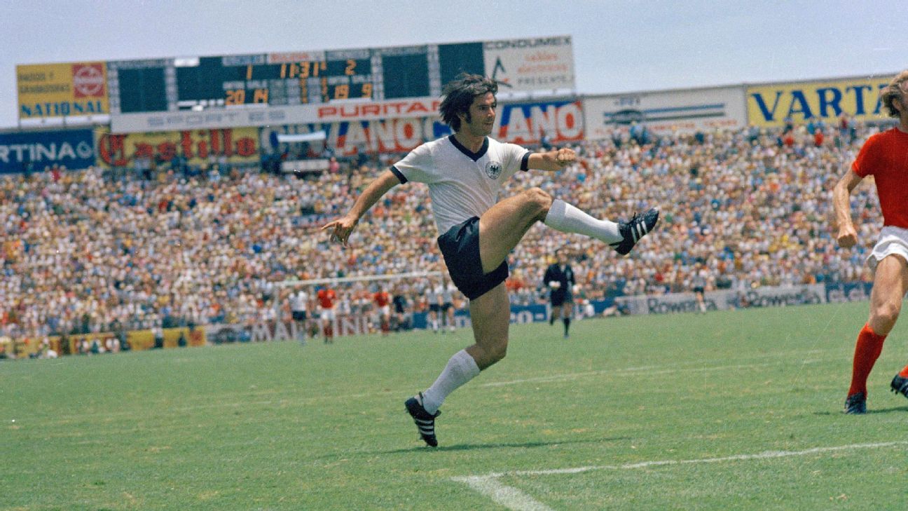 Gerd Müller fue el goleador del Mundial de México 1970