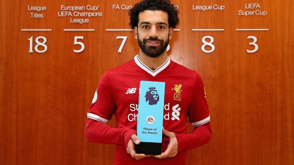 Mohamed Salah eleito melhor jogador do mês em Inglaterra - Premier