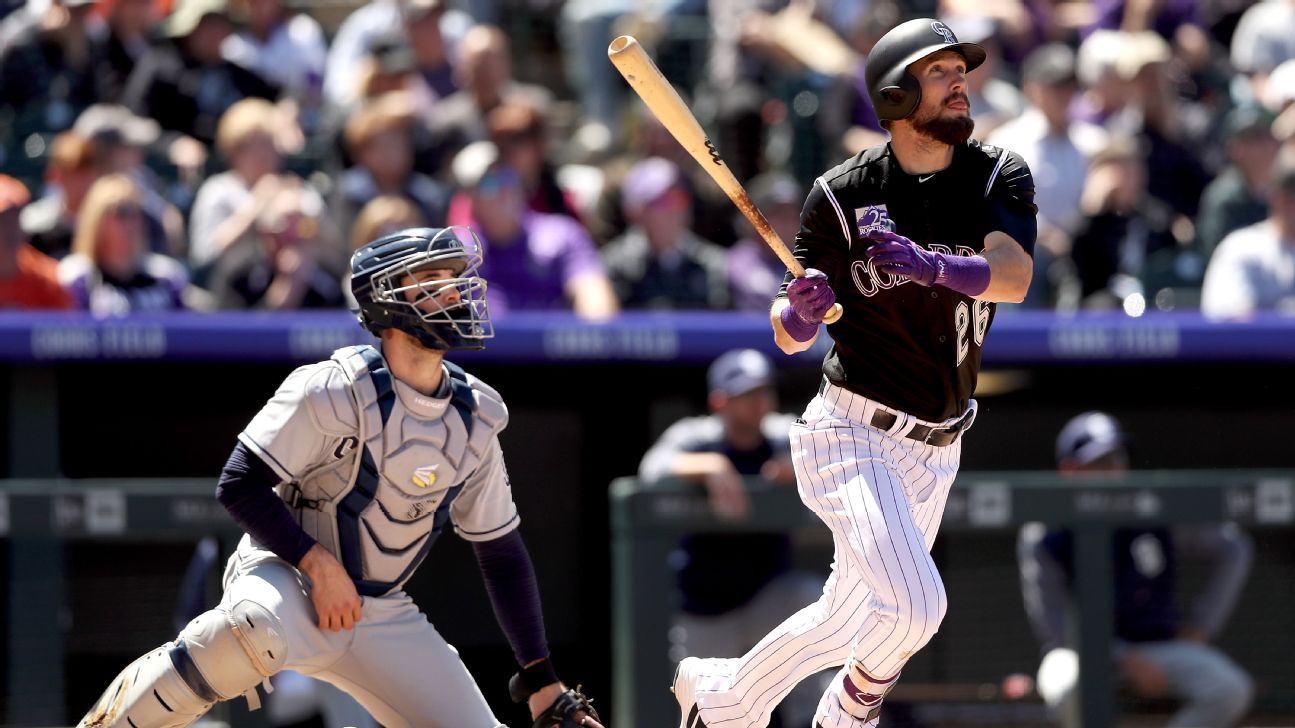 Rockies' David Dahl playing despite pregnant wife, 'confident' in MLB ...