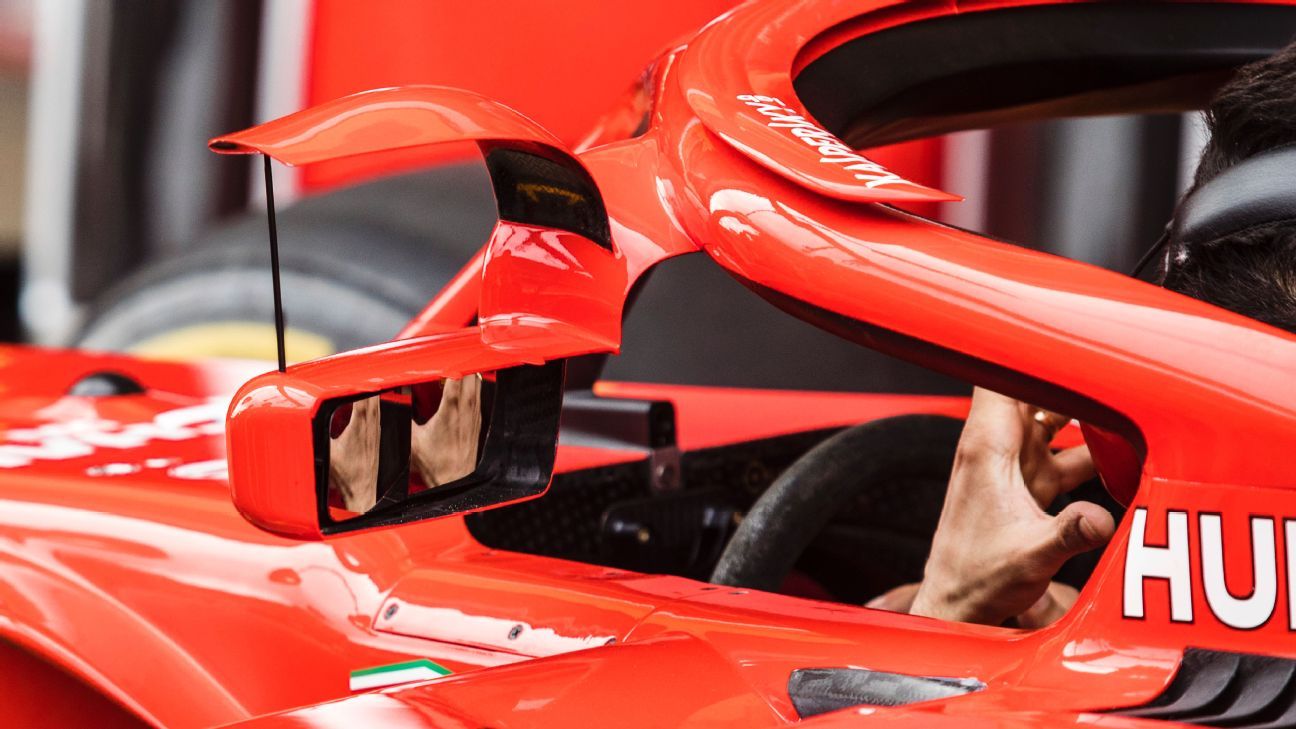 Ferrari mounts mirrors to Halo of its F1 car