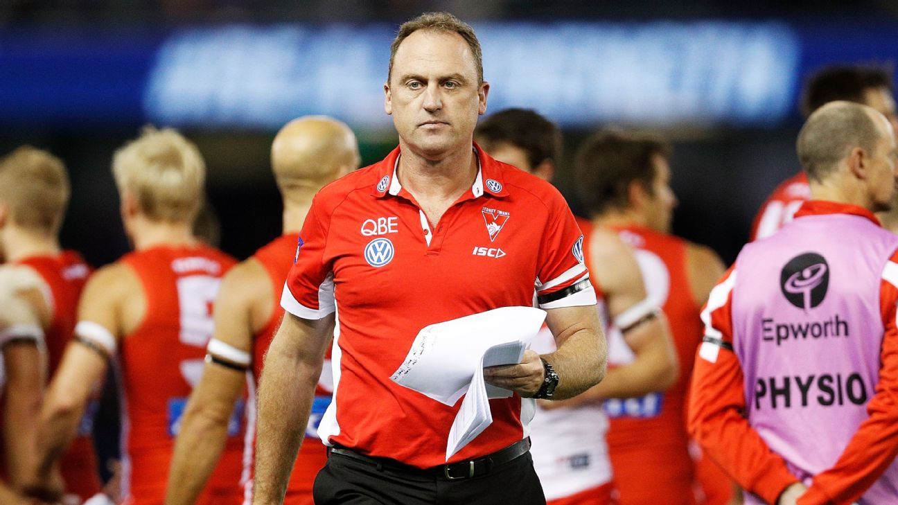 AFL Sydney Swans coach John Longmire calls out 'unusual' Alastair