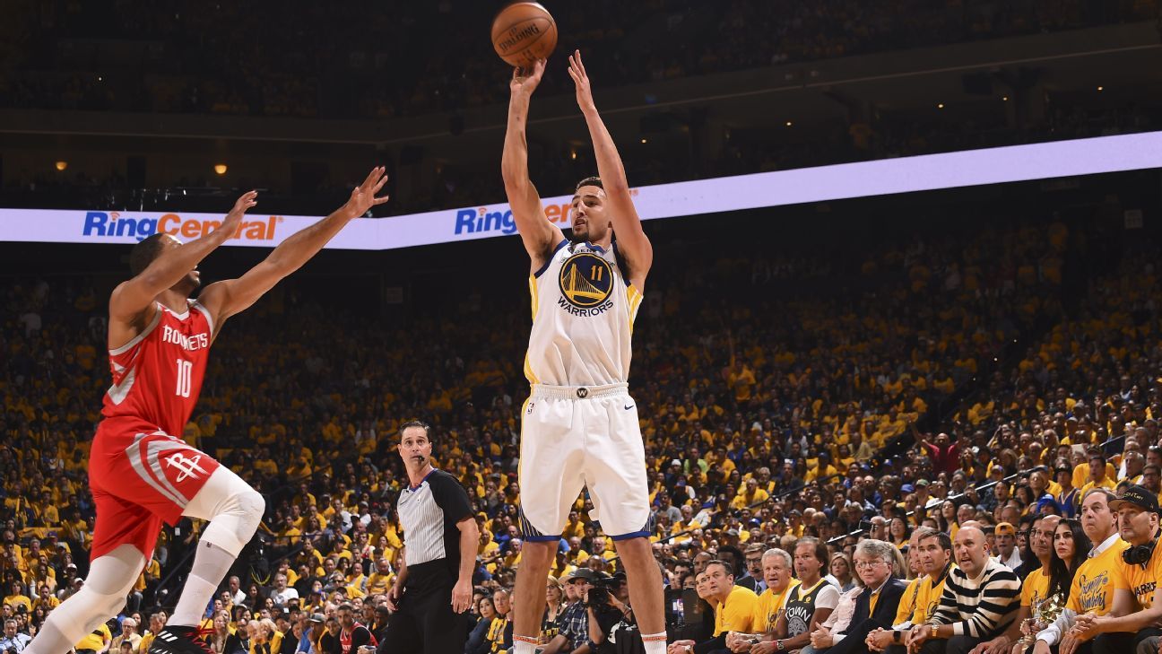 Splash Brothers' stellar second-half shooting routs Rockets, forces ...