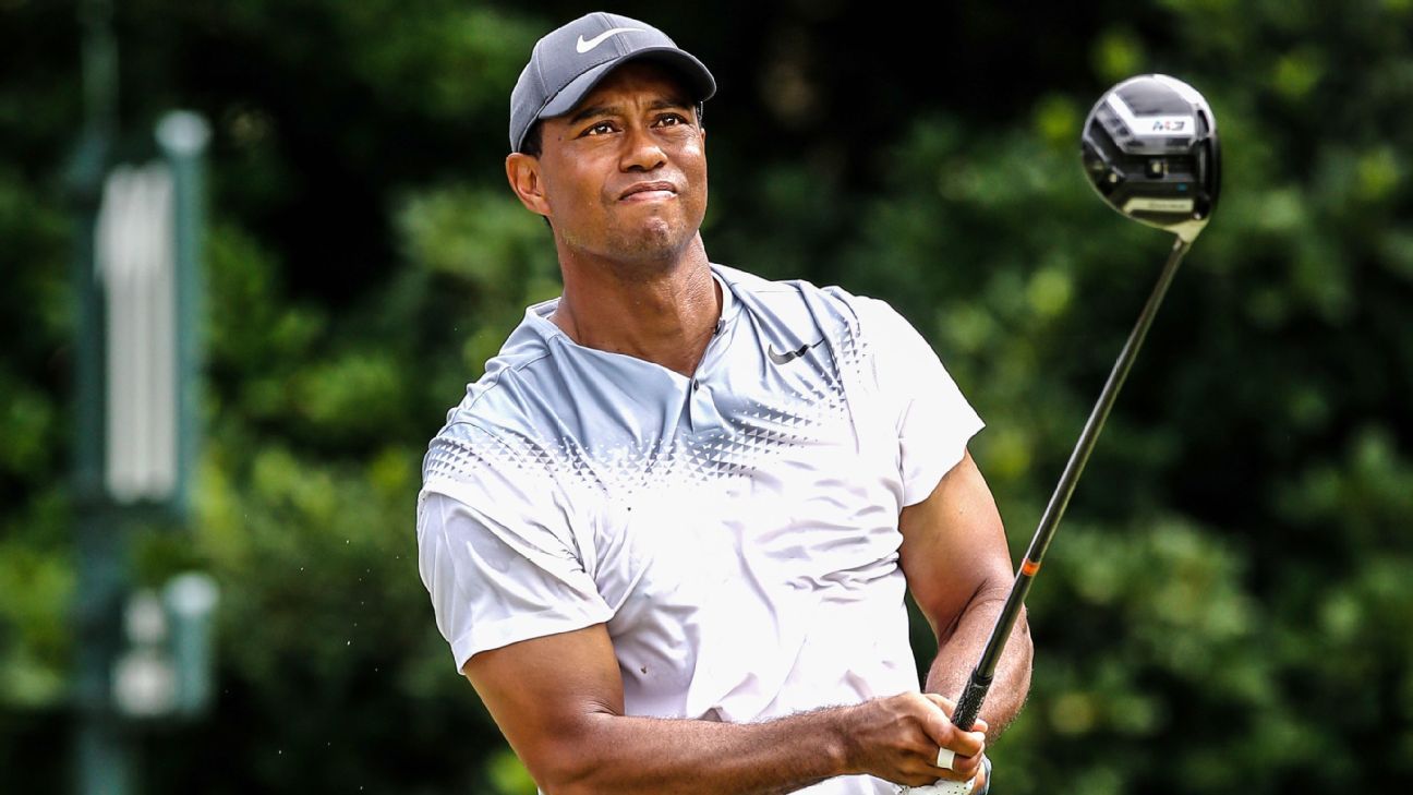 Tiger Woods gets ready for U.S. Open with round at Shinnecock Hills
