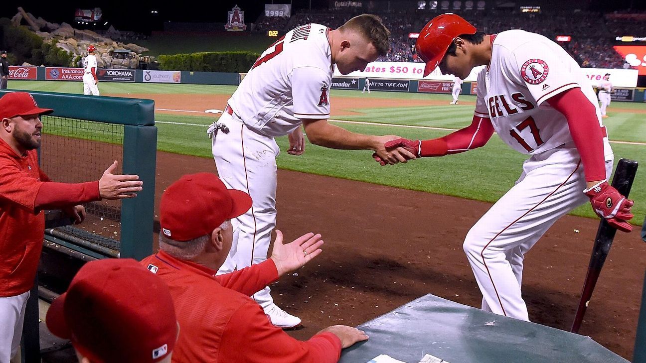 Baseball Bros on X: Mike Trout with his son at the Home Run Derby