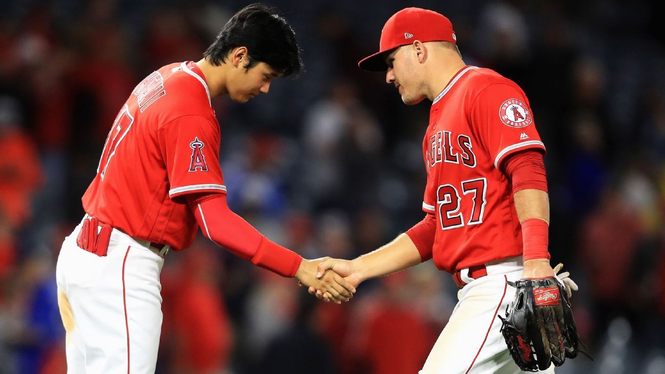 Los Angeles Angels Shohei Ohtani Mike Trout Baseball Jerseys - China Los  Angeles Angels Jersey and American League price