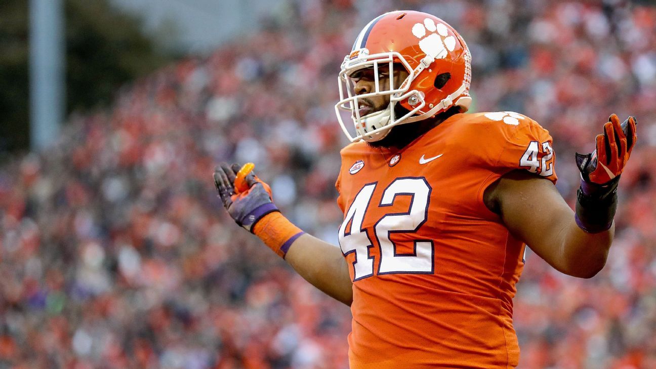 Clemson DT Christian Wilkins wins top scholar-athlete trophy - ESPN