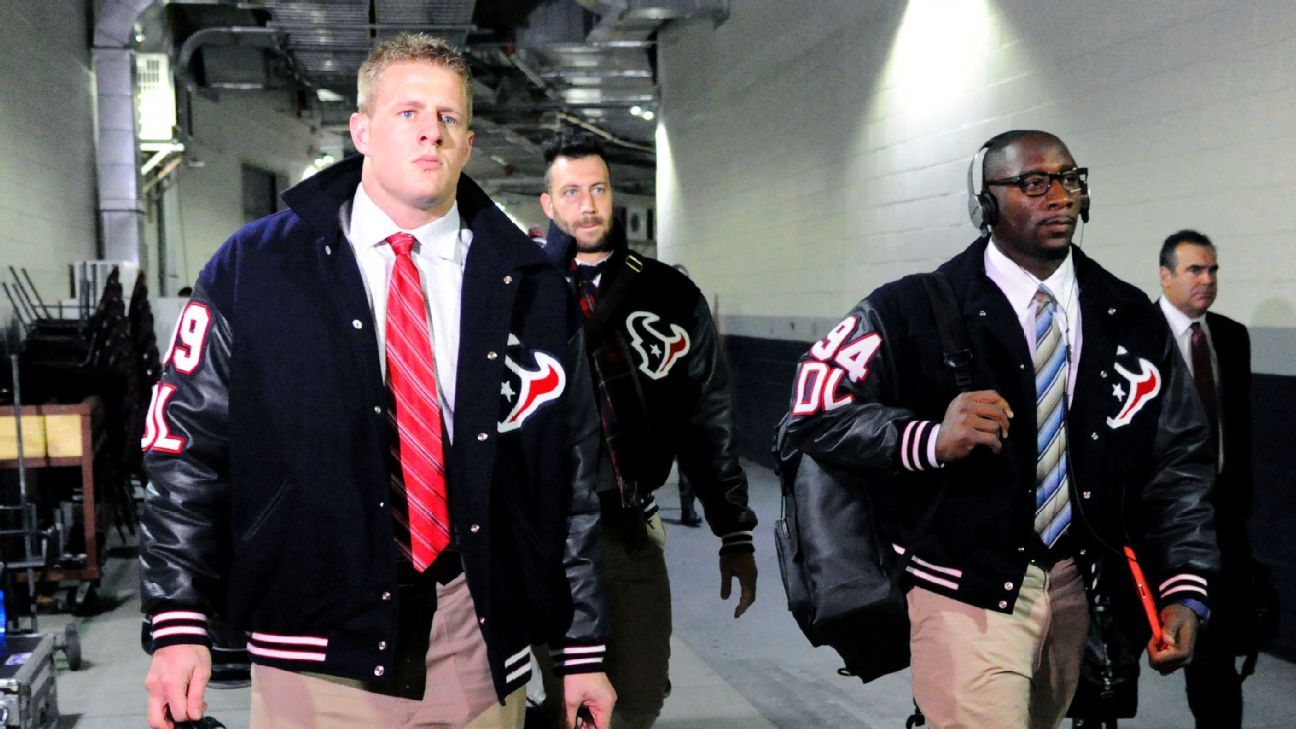 Letterman JJ Watt Houston Texas Varsity Jacket - Jackets Masters