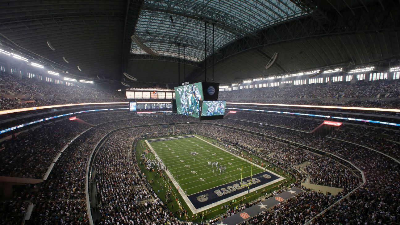 AT&T Stadium - The opening in AT&T Stadium is designed to emulate