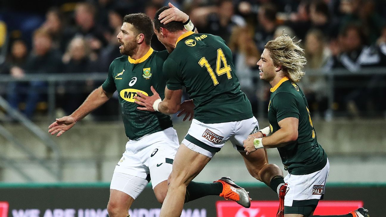 Springboks beat New Zealand ABdV and Habana lead tributes ESPN