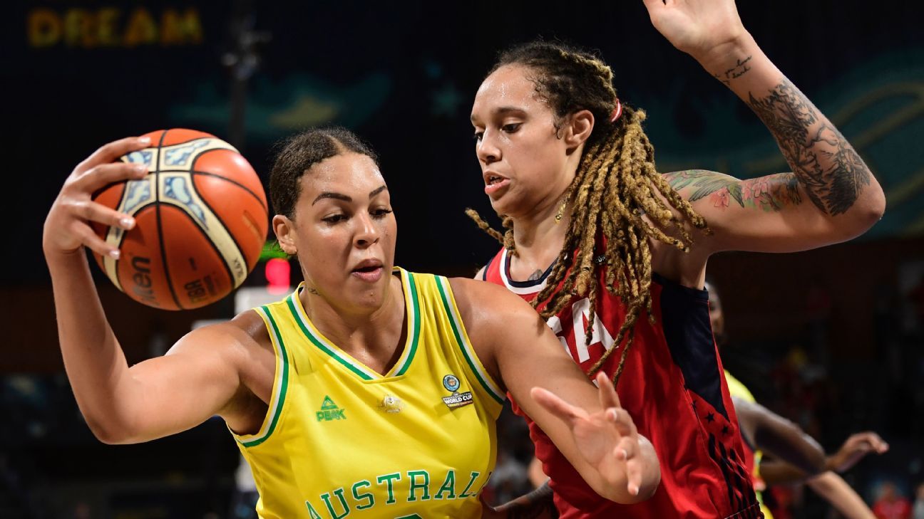 Liz Cambage, estrela australiana da opala, se retira dos Jogos Olímpicos de Tóquio