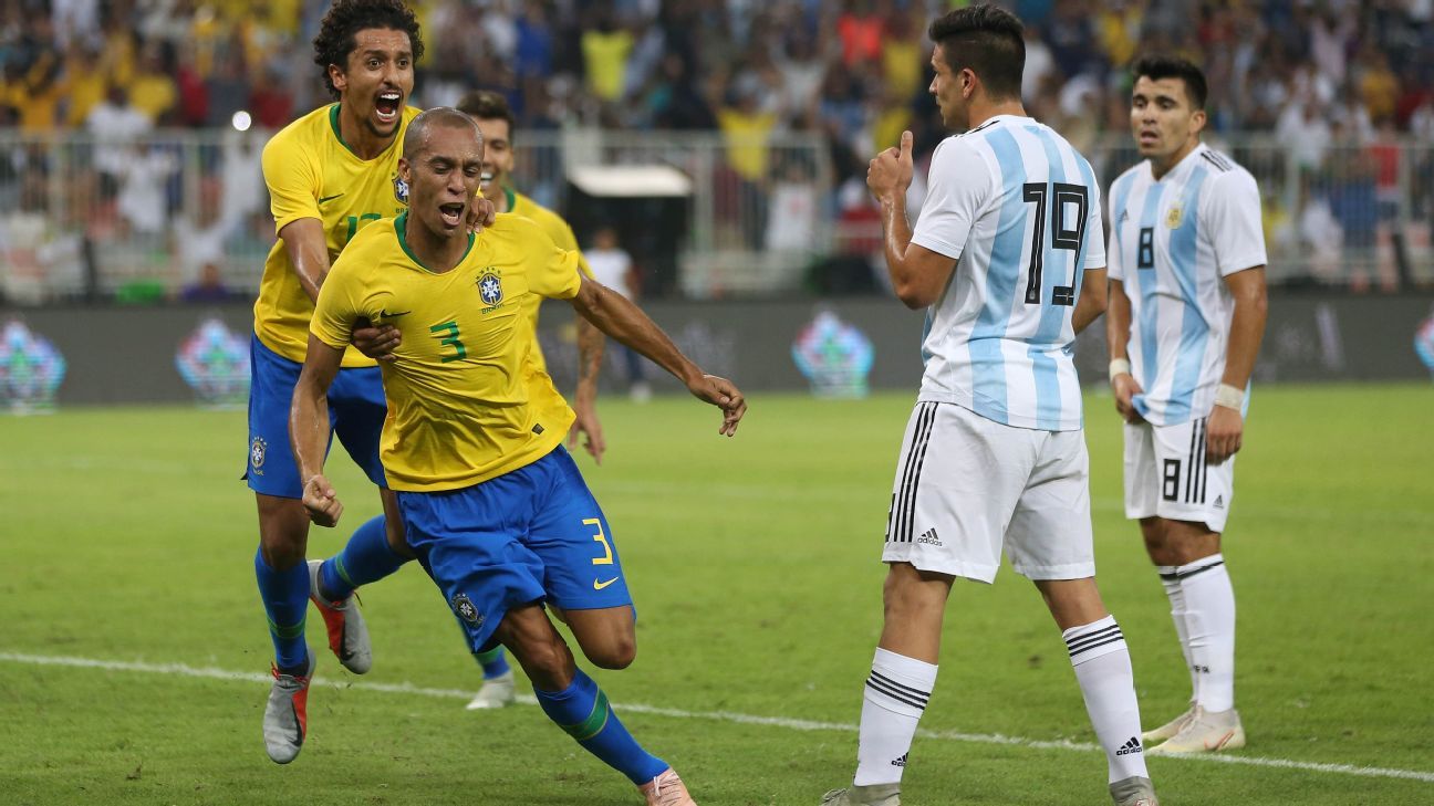 Argentina vs. Brazil - Football Match Report - October 16 ...