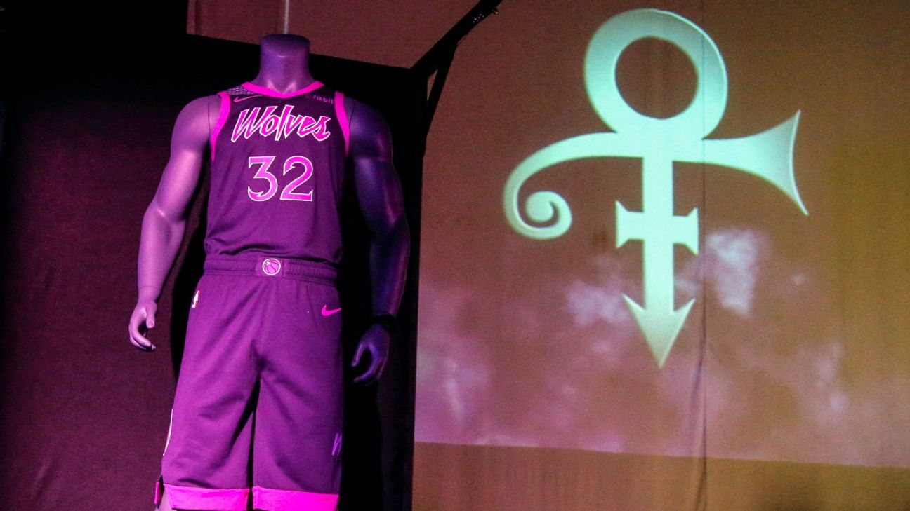 The Minnesota Timberwolves Unveiled Prince-Themed Alternate Uniforms