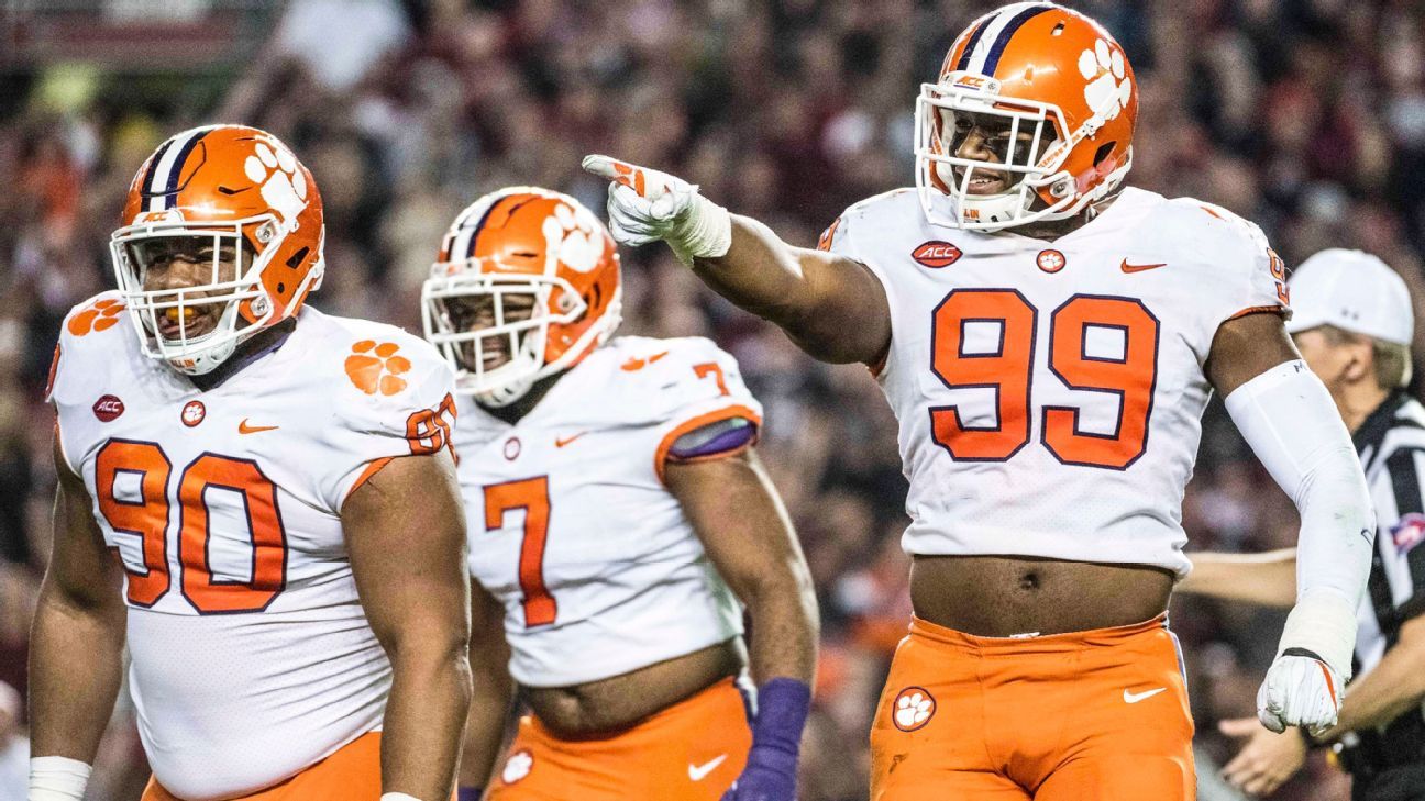 Clemson's Dexter Lawrence will miss national championship game