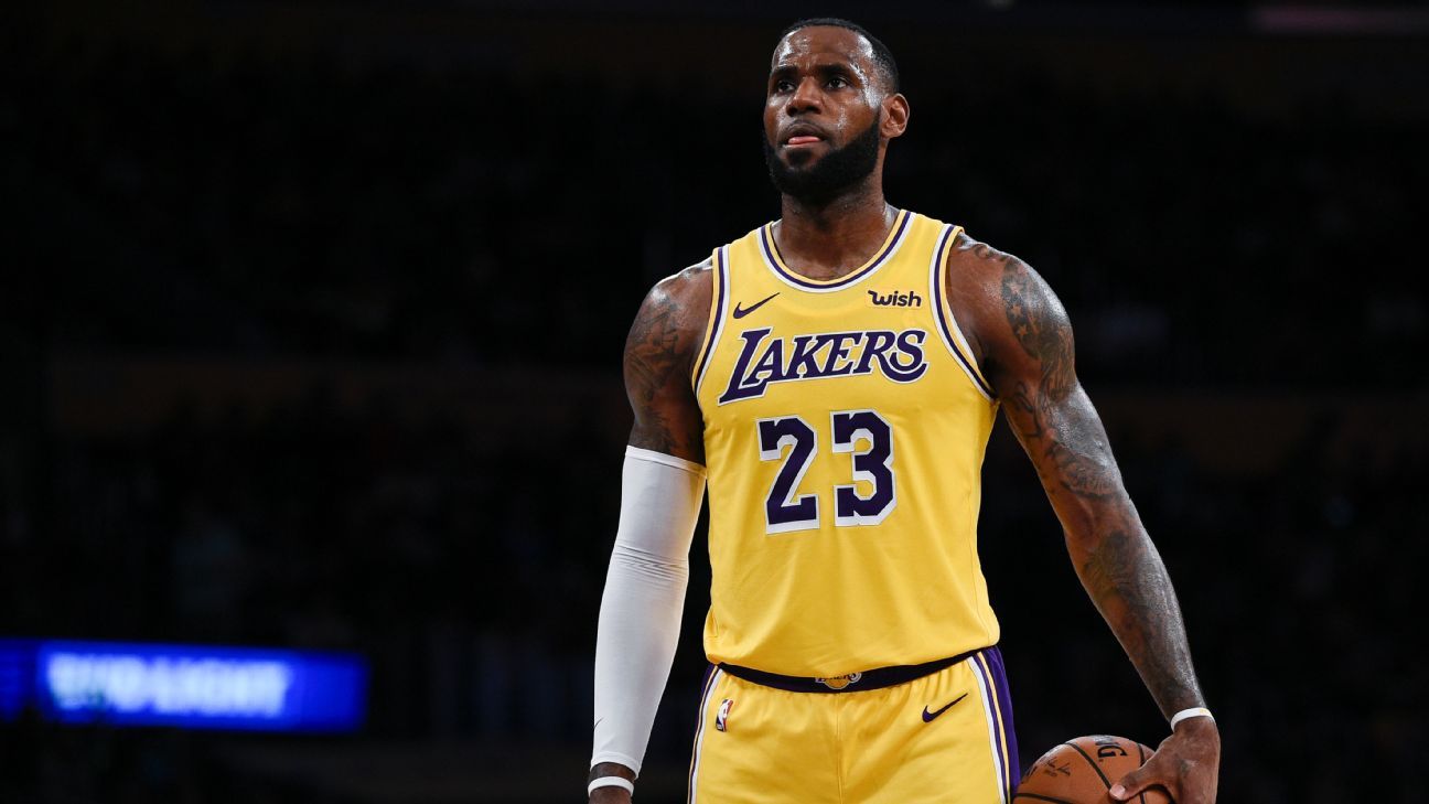 LeBron James, Lakers lead NBA jersey, merchandise sales - ESPN