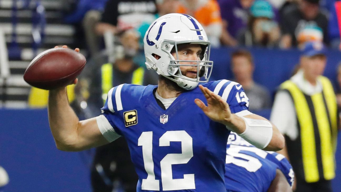 Colts' Andrew Luck comes back to beat Dolphins 27-24