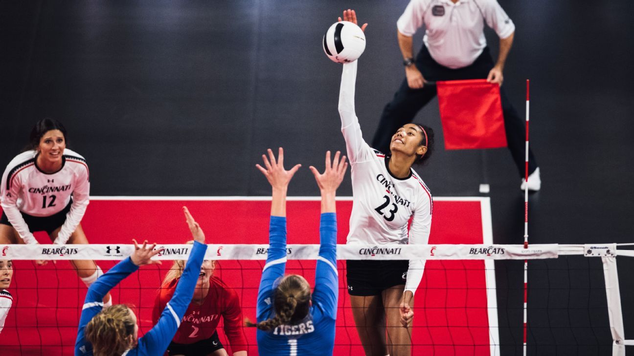 Kills leader Jordan Thompson hopes to power Cincinnati in NCAA volleyball tournament ESPN