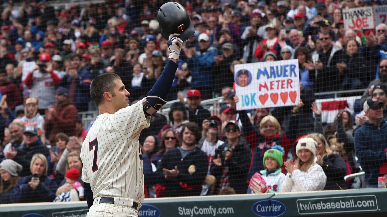 Twins retire Joe Mauer's No. 7 jersey 