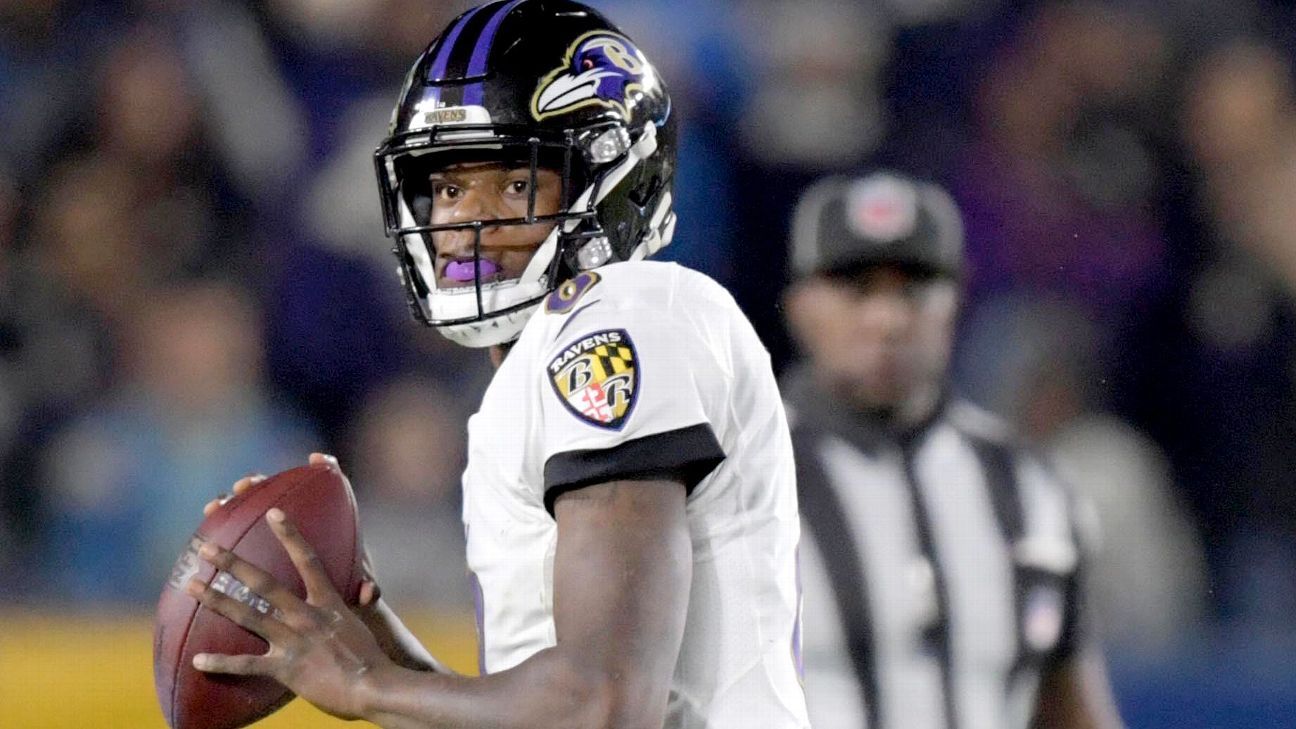 Lamar Jackson throws five touchdowns as Ravens roll to 45-6 win over Rams -  NBC Sports