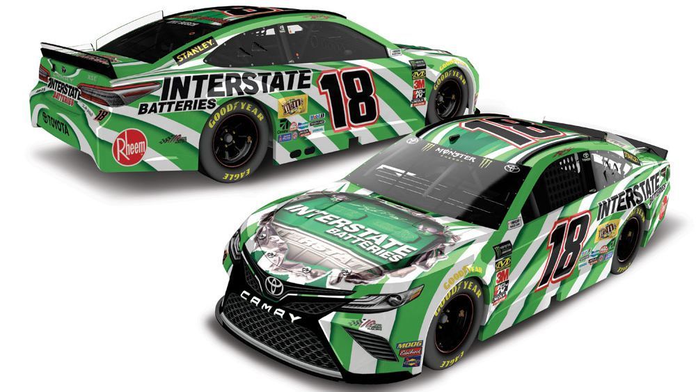 2019 NASCAR Cup Series Paint Schemes - Team #18 Joe Gibbs Racing