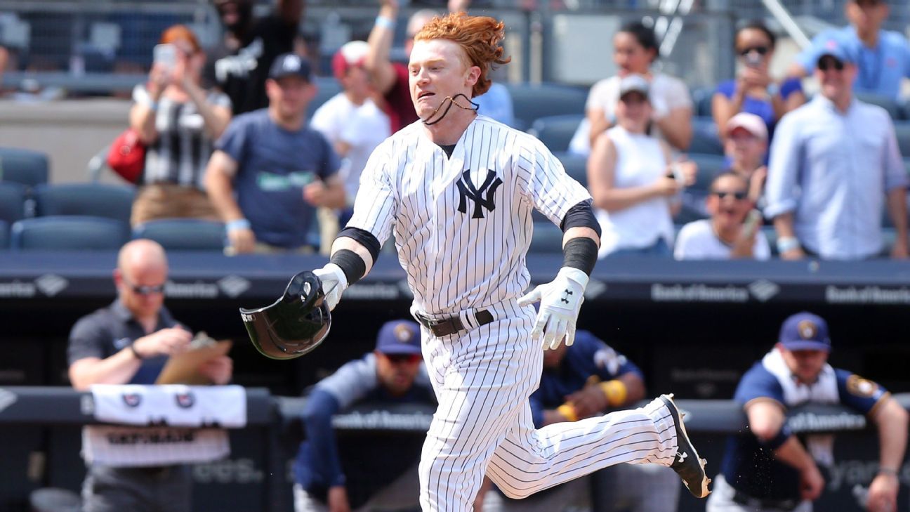 Clint Frazier goes through an intense workout 