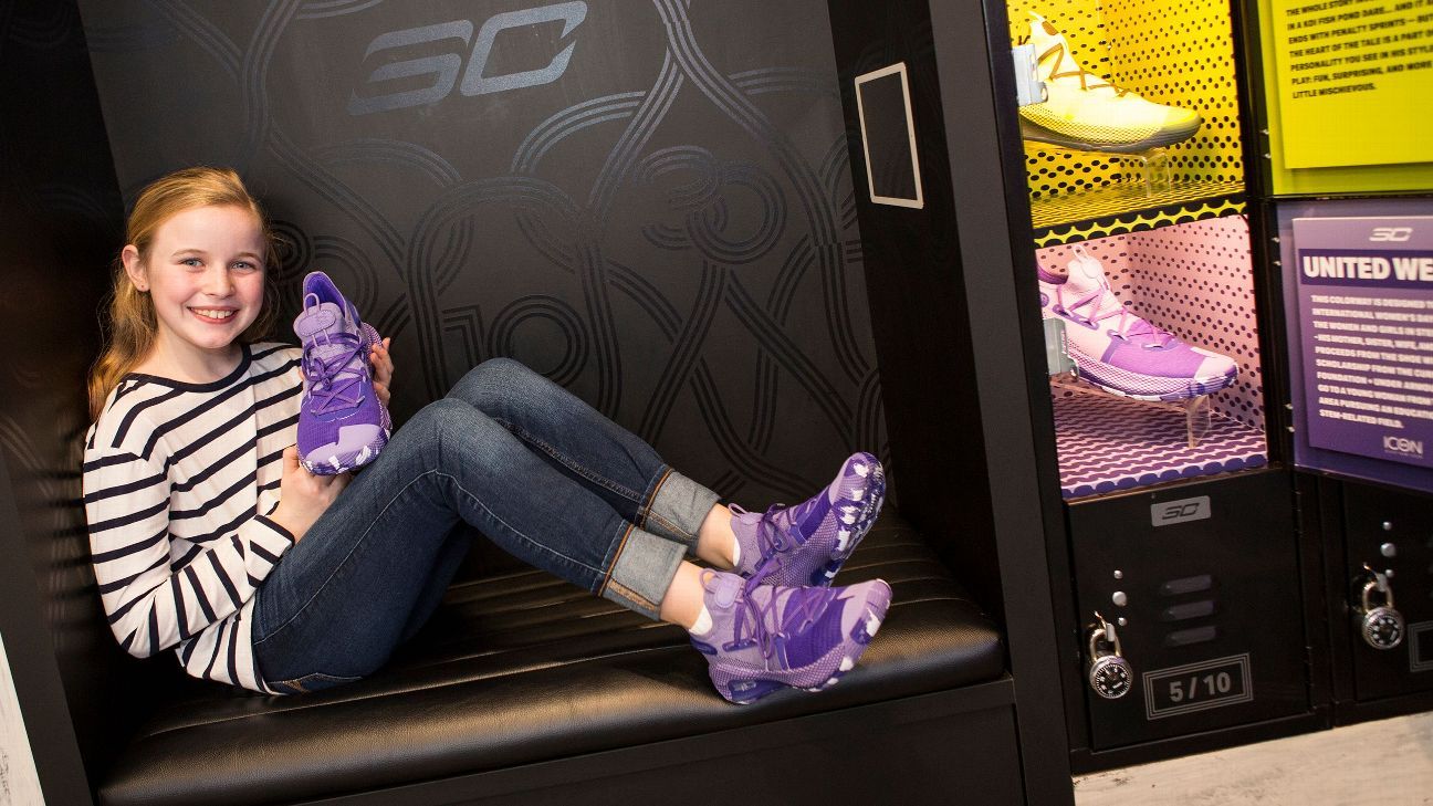 NBA's Steph Curry makes his Under Armour shoes available to girls