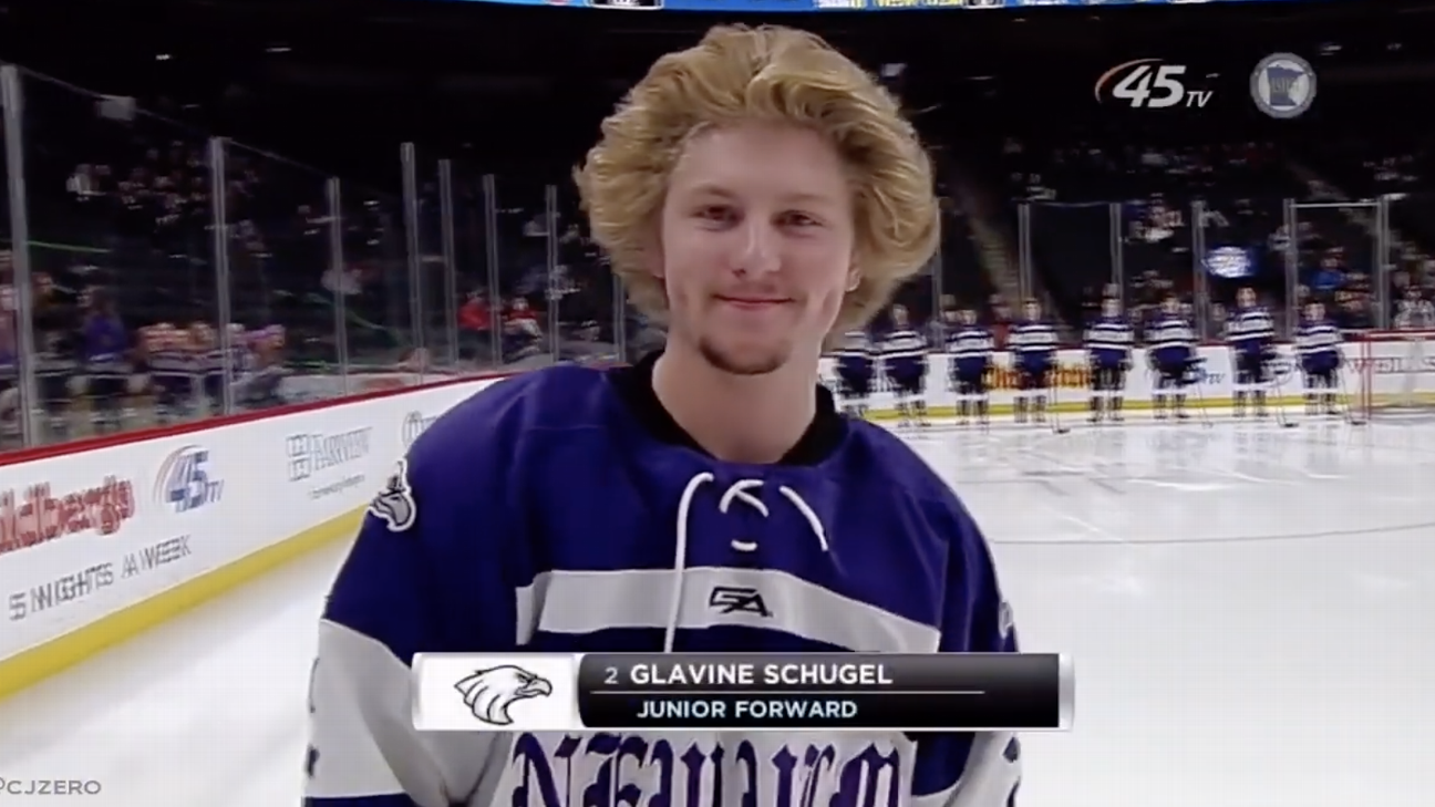 The best hair at the Minnesota boys' high school hockey tournament